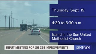 Input meeting for SH 361 improvements on Thursday [upl. by Carli]