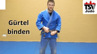 Judo  Gürtel binden [upl. by Lashoh627]