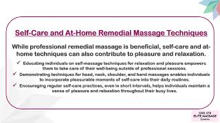 Understanding the Pleasurable Aspect of Remedial Massage  CBD 378 Elite Massage [upl. by Mcconnell325]