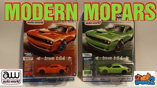 Unboxing Auto World High Impact 2019 Dodge Challenger RT Scat Pack versions A amp B [upl. by Lorak891]