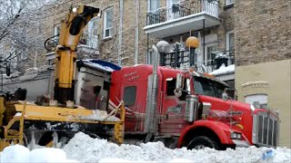 SNOW REMOVAL OPERATION ON MY STREET [upl. by Nonez800]