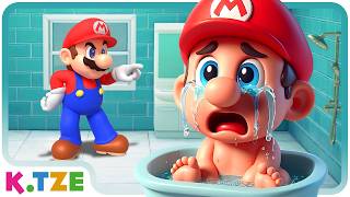 Baby Mario Hates Bathing 🛁😭 Super Mario Odyssey Story [upl. by Lorine118]