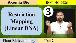 L3 Restriction mapping Linear DNA Dr Rajib Borah  Bsc Botany 6th sem Axomia Bio [upl. by Ijat]