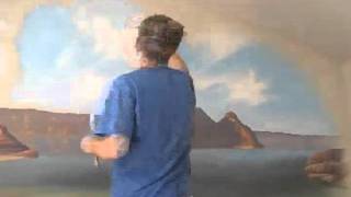 Painting a Beach scene  Mural Joe [upl. by Astrid]