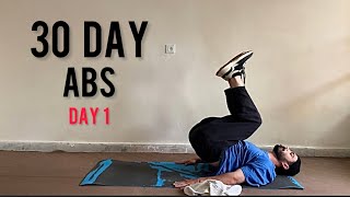 INTENSE ABS IN 30 DAYS CHALLENGE  DAY 1 [upl. by Nettie]