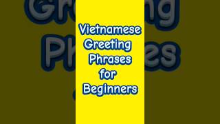 Vietnamese Greeting Phrases for Beginners  Learn Vietnamese With MiMi  Study Vietnamese [upl. by Kung]