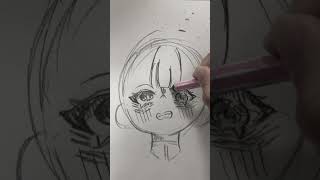 ある絵画メイキング イラスト メイキング動画 イラスト制作 drawing illustration art アナログイラスト 不登校 [upl. by Eibrab]