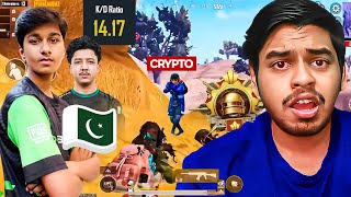 WORLDs FASTEST CRYPTO vs Huzaifaa 1vs4 PAKISTAN FIGHT BEST Moments in PUBG Mobile [upl. by Yellac607]