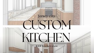 Jersey city Custom kitchen by KampR install [upl. by Haek]