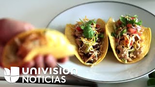 Recetas del Reto 28 Tacos con picadillo de pavo [upl. by Leuqcar]