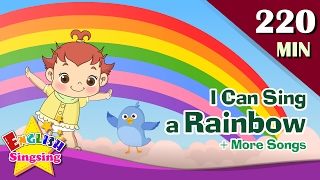 I Can Sing a Rainbow  More Nursery Rhymes  50 Kids songs with lyrics  English animation [upl. by Nairrod]