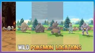 Pokémon BDSP  GeodudeGravelerRhyhornRhydonMachop amp Machoke Locations [upl. by Peggi]