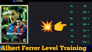 104 Rated EPIC Albert Ferrer Level Training In efootball 2025  Albert Ferrer efootball 2025 [upl. by Zipporah]