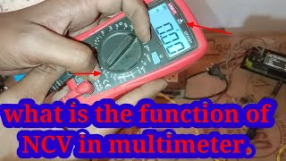 multimeter me ncv ka kya use hota hai what is nvc [upl. by Ayatan788]