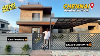 Luxury Bungalow for sale in Chennai ECR😍Gated Community with Amenities💥 [upl. by Cowey]