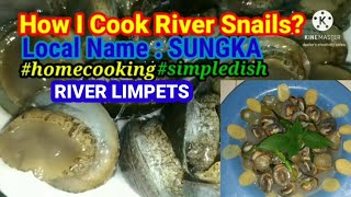 FRESHWATER LIMPETS  How I Cook River Limpets  Simple DishHomecooking [upl. by Bohun]