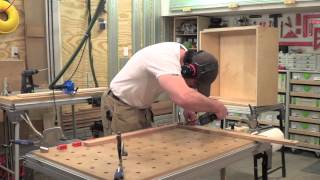 Building Kitchen Cabinets part 20 Making face frames for the wall cabinets [upl. by Nyleahcim]