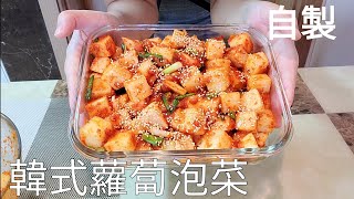 【自製韓式蘿蔔泡菜】製做方法超簡單詳細，好吃開胃，口感甜脆微辣，超下飯韩国萝卜泡菜韩国泡菜做法韩国辣白菜韓國泡菜做法 [upl. by Whiting]