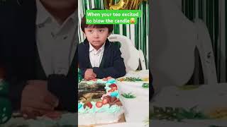 birthdayboy candle cake funnykid funnyvideo foryou foryoupage 5yrold birthdaycelebration [upl. by Etessil]