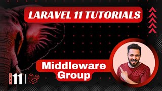 Laravel 11 tutorial 24 Middleware Group [upl. by Winifred870]