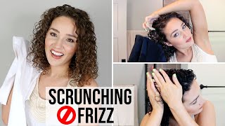 How to Scrunch without Frizz  Tips for Wet Frizz [upl. by Stanhope662]