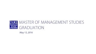 Master of Management Studies Graduation 2016 [upl. by Lias]