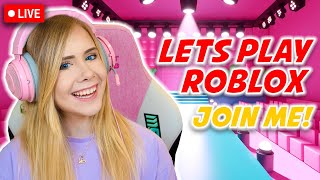 LIVE COME PLAY ROBLOX WITH ME AND SKYE [upl. by Nalyak]