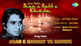 असर ए कयामत ये बतायें  Asar E Kyamat Ye Bataye  Best of Jani Babu Qawal  Ghazal Song [upl. by Mindi]