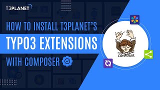 How to Install TYPO3 Extension via Composer  T3Planet [upl. by Heisel]