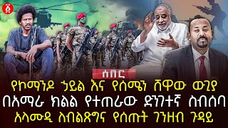 የኮማንዶ ኃይል እና የሰሜን ሸዋው ውጊያ  በአማራ ክልል የተጠራው ድንገተኛ ስብሰባ  አላሙዲ ለብልጽግና የሰጡት ገንዘብ ጉዳይ  Ethiopia [upl. by Kcirddor]