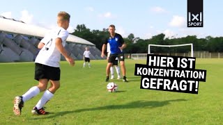 Vielseitige Fußballübung  Ballkontrolle Ballan und Mitnahme sowie das Passen effektiv trainieren [upl. by Carothers]