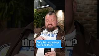 Eddie Hall tells his peak weight Body Fat [upl. by Innos]