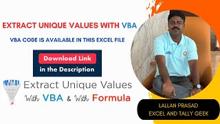 How to extract unique values in Excel with VBA  VBA Scripting Dictionary Tutorial  With VBA Code [upl. by Weisberg]