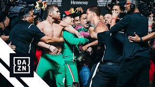 Canelo Alvarez VS Edgar Berlanga BRAWLED During FACEOFF [upl. by Castillo]