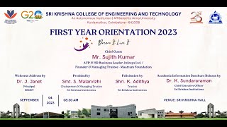 SKCET First Year Orientation 2023 [upl. by Terryl91]