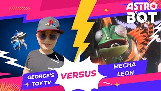 Georges Toy TV versus Mecha Leon  Astro Bot PS5 [upl. by Arodal]