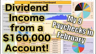 How Much My Dividend Portfolio Paid Me in February 160000 Account [upl. by Isolda244]