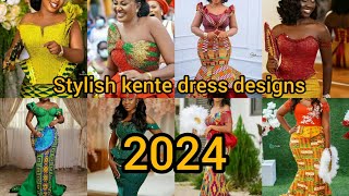 💖🌸 Cute Ghanaian Traditional kente styles for engagementkente dress designAfrican dresses in pagne [upl. by Holna]