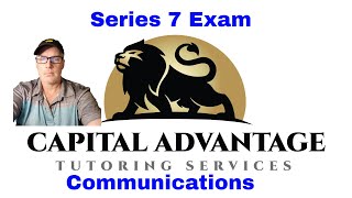 Series 7 Exam  Communications series7exam finra [upl. by Siloam]