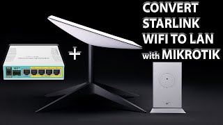 How to Convert STARLINK WiFi to a LAN with Mikrotik Router [upl. by Boatwright]