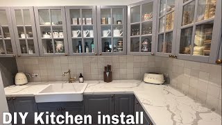 Ikea kitchen installation DIY  step by step [upl. by Otis]