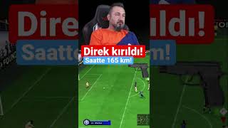 Saatte 165 km hızla vurunca arka direk havalandı shorts viral fifa23 [upl. by Faux]