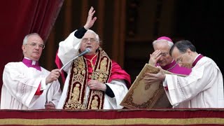 HABEMUS PAPAM Cardinal Joseph Ratzinger – Pope Benedict XVI [upl. by Aicilehp]