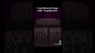 My 1 year mega build  Frog Light Farm 🐸 twitch minecraft [upl. by Nahgrom]