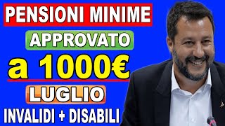 Aumento della pensione minima a 1000€ confermato oggi Scoprite chi lo riceverà qui [upl. by Bertina]