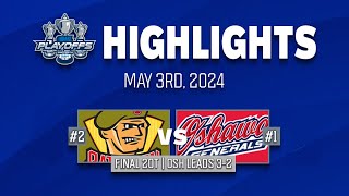 OHL Playoff Highlights North Bay Battalion  Oshawa Generals  Game 5  May 3rd 2024 [upl. by Monro456]