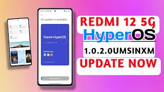 Official 🇮🇳 OTA HyperOS1010UMWINXM RELEASED FOR REDMI 12 5G  INSTALL HYPEROS IN REDMI 12 5G [upl. by Flatto]