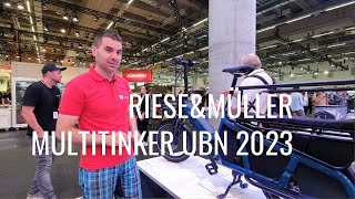 RieseampMüller Multitinker und Ubn 2023  Tretmühle Stuttgart  Eurobike neueste Urbanräder [upl. by Boni]