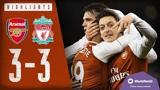 Arsenal 33 Liverpool  Arsenal Classics  Premier League highlights  2017 [upl. by Atteynod]