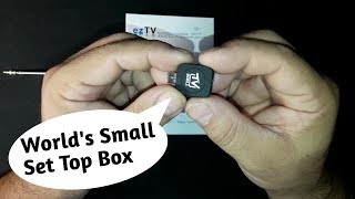 Worlds Small Tv Set Top Box Small Satellite Receiverdvb t2 dongle [upl. by Cramer]